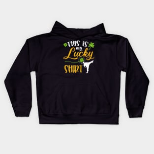 Karate This is My Lucky Shirt St Patrick's Day Kids Hoodie